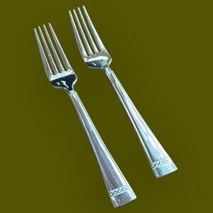 2 Replacement Forks Oneida Stainless Flatware Nauticus Collection Stainless